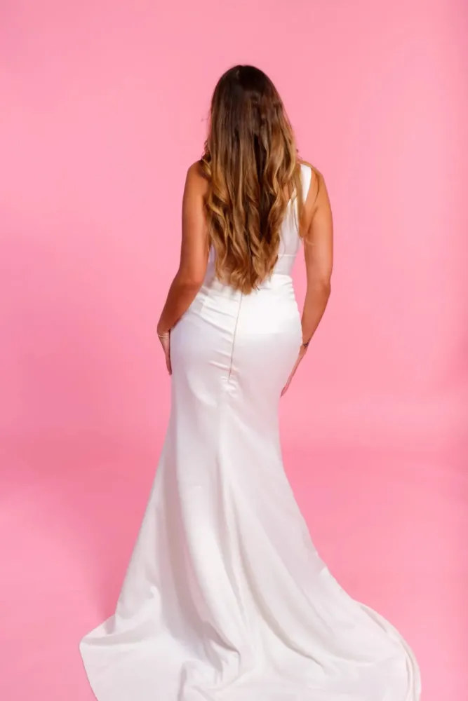 Robe de mariée satin