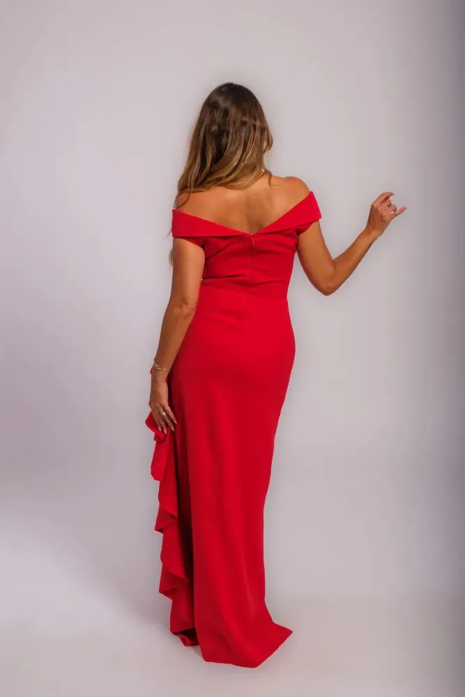 Robe de cocktail rouge