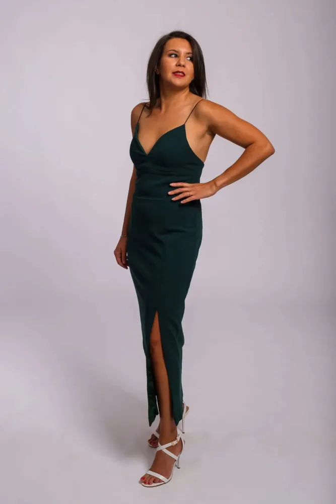 Robe prêt à porter verte