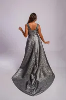 Robe cocktail argentée