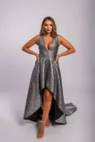 Robe de cocktail argentée