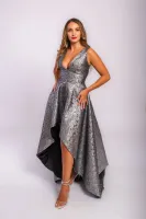 Robe de cocktail argentée